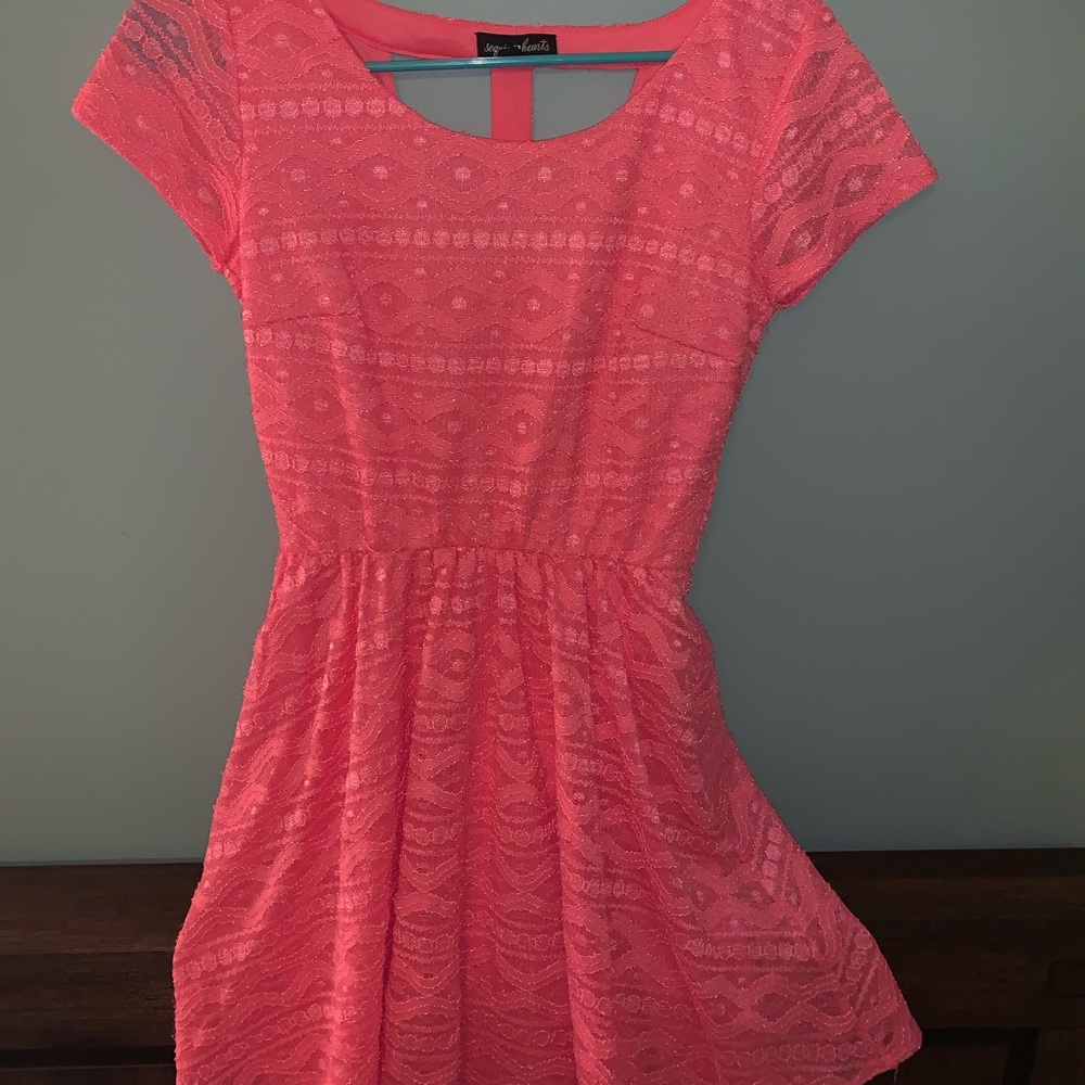 Pink Lace Dress